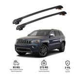JEEP GRAND CHEROKEE 2005-2020 TRX1 Thunder Carrier Barres transversales pour galerie de toit de voiture, 2 barres